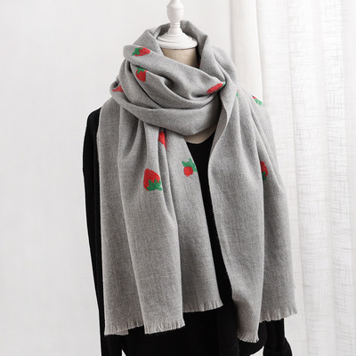 Model nou de esarfa dama cu broderie in diferite culori