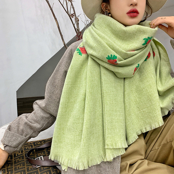 Model nou de esarfa dama cu broderie in diferite culori