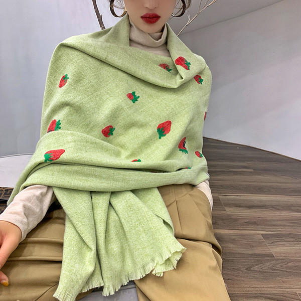 Model nou de esarfa dama cu broderie in diferite culori