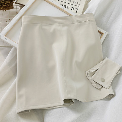 Női szoknya magas derékkal és deréktáska vékony lánccal