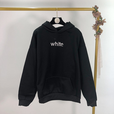 Napi sport pulóver fehér és fekete színben felirattal