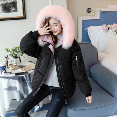 Μομψό χειμωνιάτικο  γυναικείο κοντό μπουφάν με κουκούλα  σε διάφορα χρώματα