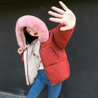 Μομψό χειμωνιάτικο  γυναικείο κοντό μπουφάν με κουκούλα  σε διάφορα χρώματα