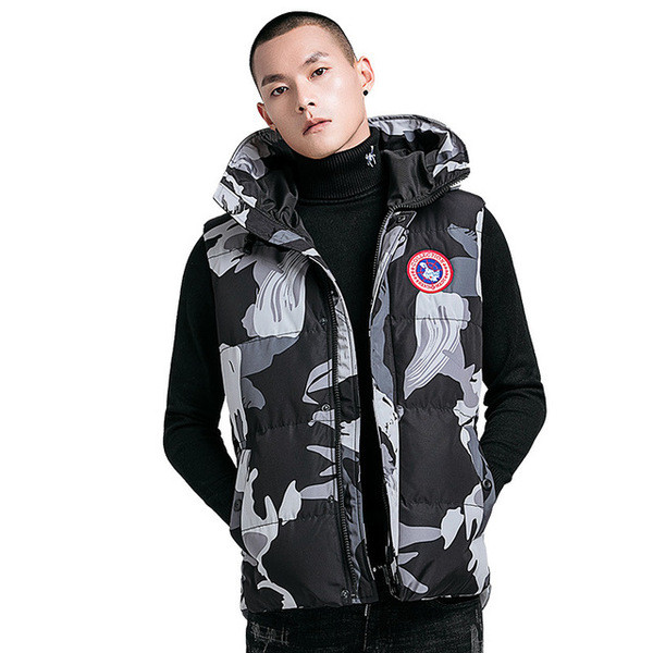 Модерен мъжки камуфлажен елек с джобове в два цвята 