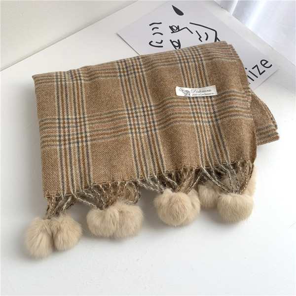 Női téli sál pehellyel több színben