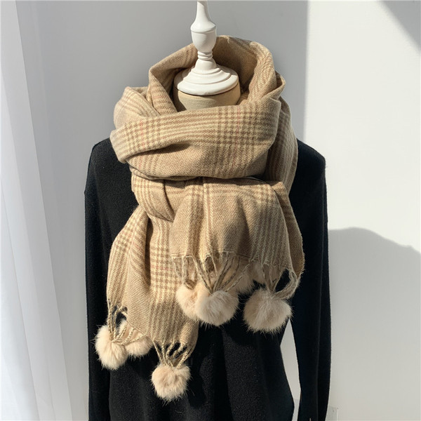 Női téli sál pehellyel több színben