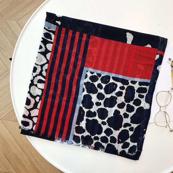 Modern női színes sál téglalap alakú