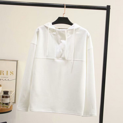 Nappali női pulóver kapucnival és nyakkendővel három színben