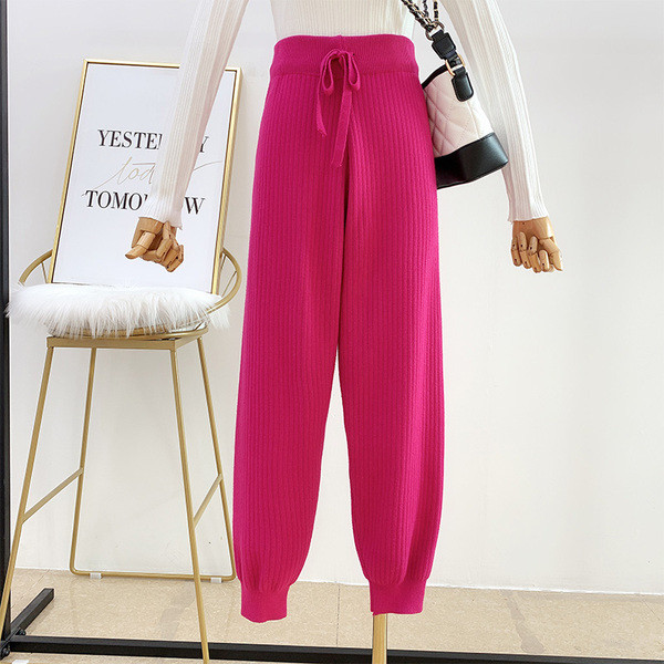 Дамски ежедневен панталон с ластик в четири цвята