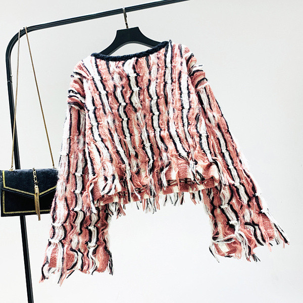 Bluză de damă modernă cu decolteu O și mâneci largi