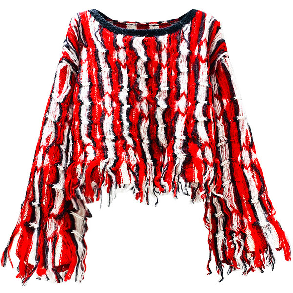 Bluză de damă modernă cu decolteu O și mâneci largi