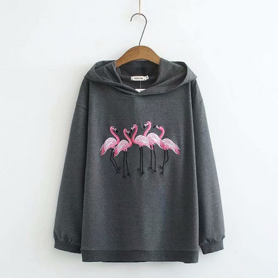 Hanorac de dama modern cu broderie in trei culori