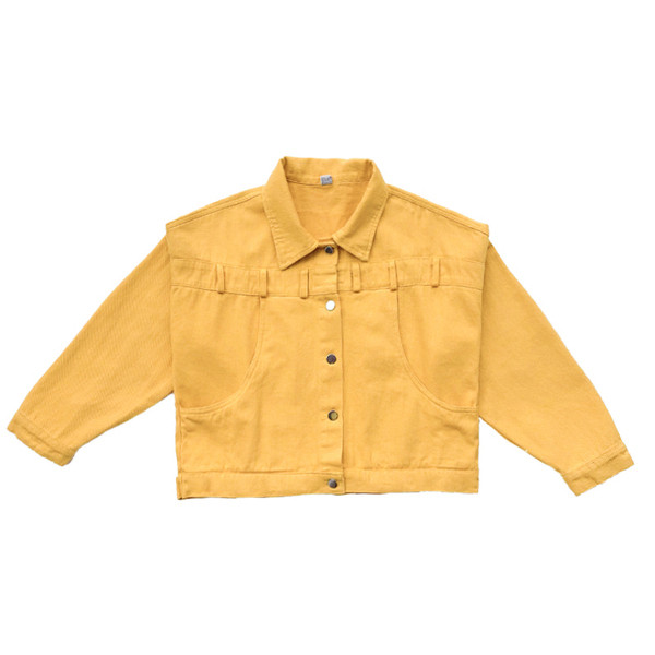 Női széles farmerdzseki három színben, gombokkal