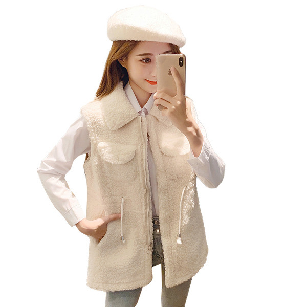 Puha női mellény három színben cipzárral és megkötővel