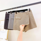 Téli rövidnadrág gombos három színben
