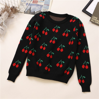 Női alkalmi pulóver négy színben O-nyakkal