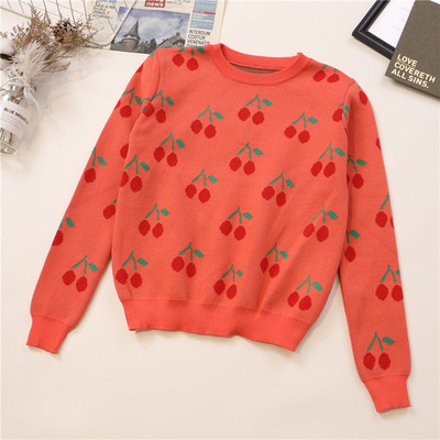 Női alkalmi pulóver négy színben O-nyakkal