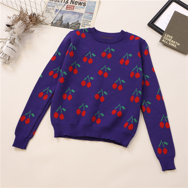 Női alkalmi pulóver négy színben O-nyakkal