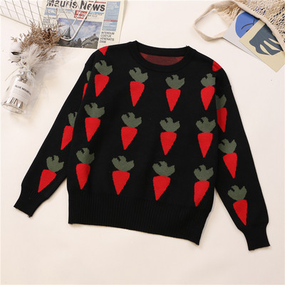 Alkalmi női pulóver O-nyakú és hosszú ujjú