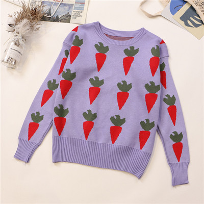 Alkalmi női pulóver O-nyakú és hosszú ujjú