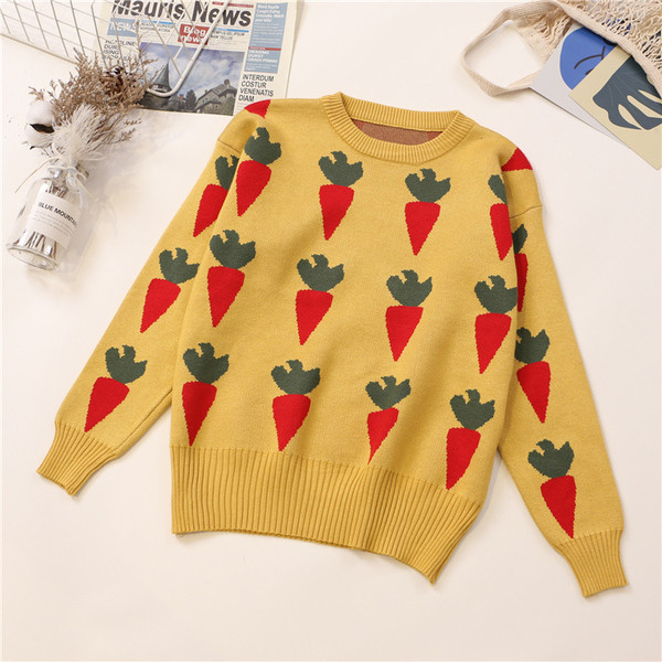 Alkalmi női pulóver O-nyakú és hosszú ujjú