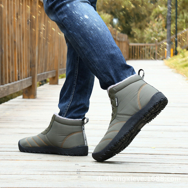 Pantofi de iarna casual barbatesti cu captuseala moale si sireturi in mai multe culori