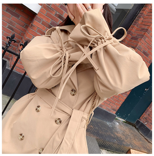 Actuala haină subțire de damă în două culori - model larg