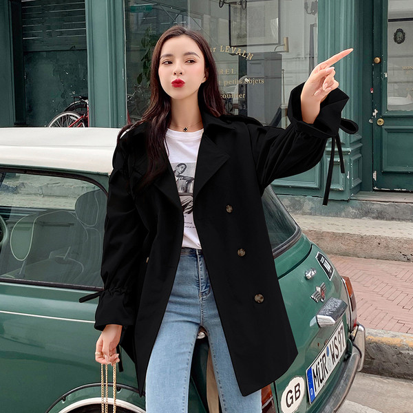 Actuala haină subțire de damă în două culori - model larg