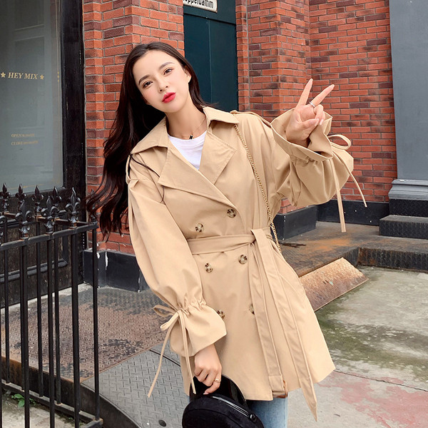 Actuala haină subțire de damă în două culori - model larg