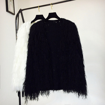 Őszi női mellény rojtokkal több színben