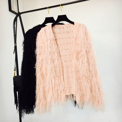 Őszi női mellény rojtokkal több színben