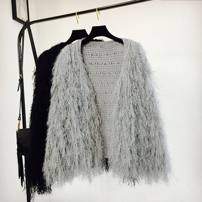 Őszi női mellény rojtokkal több színben