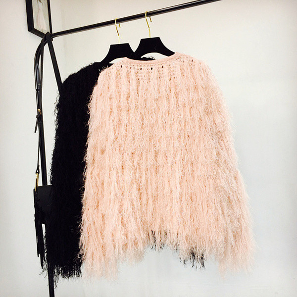 Őszi női mellény rojtokkal több színben