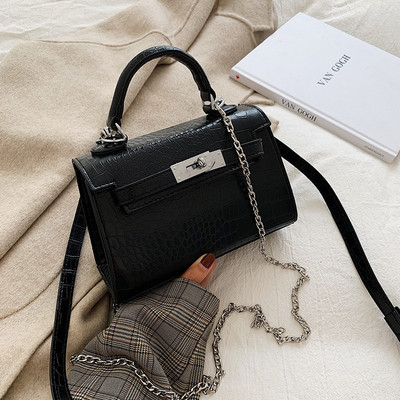 Κομψή γυναικεία τσάντα με μακρά και κοντή λαβή σε διάφορα χρώματα