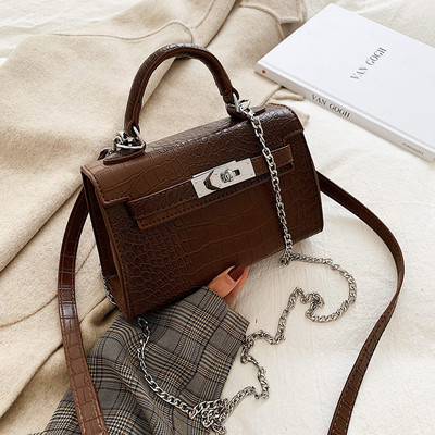 Κομψή γυναικεία τσάντα με μακρά και κοντή λαβή σε διάφορα χρώματα