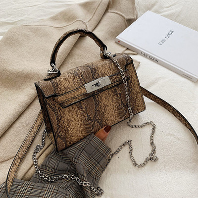 Κομψή γυναικεία τσάντα με μακρά και κοντή λαβή σε διάφορα χρώματα