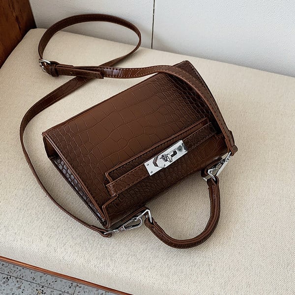 Κομψή γυναικεία τσάντα με μακρά και κοντή λαβή σε διάφορα χρώματα