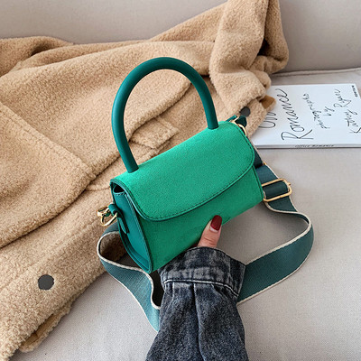 Geanta de dama moderna din piele intoarsa ecologica in patru culori