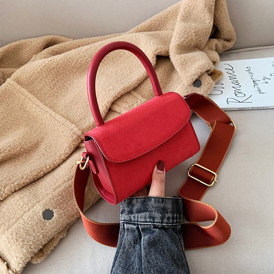 Geanta de dama moderna din piele intoarsa ecologica in patru culori