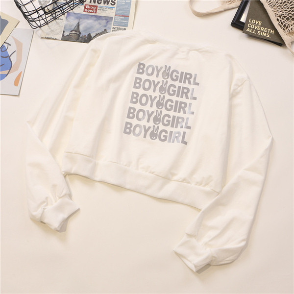 Női blúz négy színben felirattal, hosszú ujjal