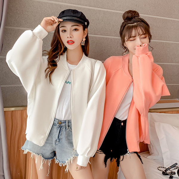 Női modern hosszú pulóver három színben, cipzárral