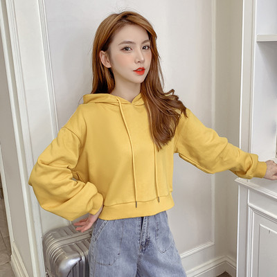 Lezser női rövid blúz kapucnis három színben