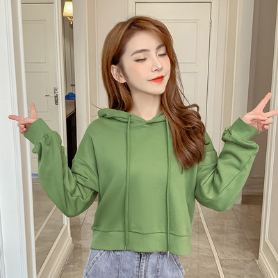 Lezser női rövid blúz kapucnis három színben