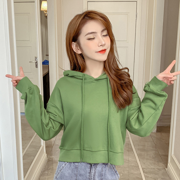 Lezser női rövid blúz kapucnis három színben