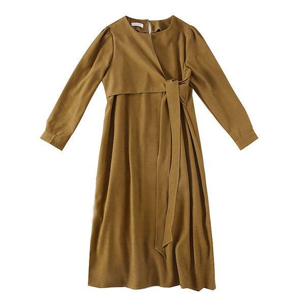 Új modell női ruha O-nyakkivágású modellel több színben