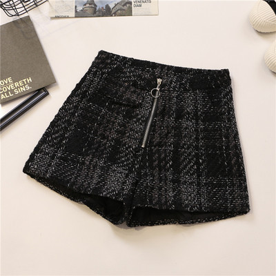 Női rövidnadrág négy színben, cipzárral, magas derékkal