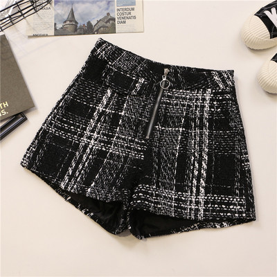 Női rövidnadrág négy színben, cipzárral, magas derékkal