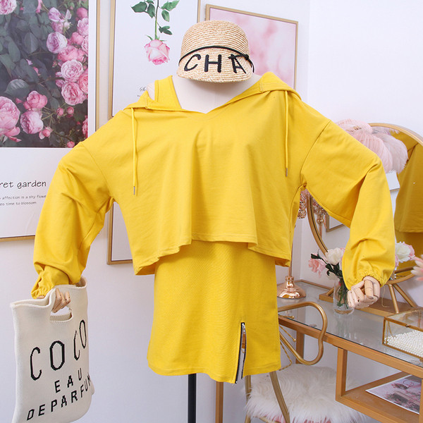 Modern női ruha + kapucnis blúz több színben