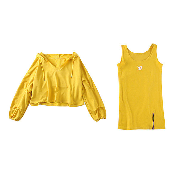 Modern női ruha + kapucnis blúz több színben