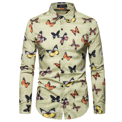 ÚJ modell férfi ing klasszikus gallérral és hosszú ujjal, két színben